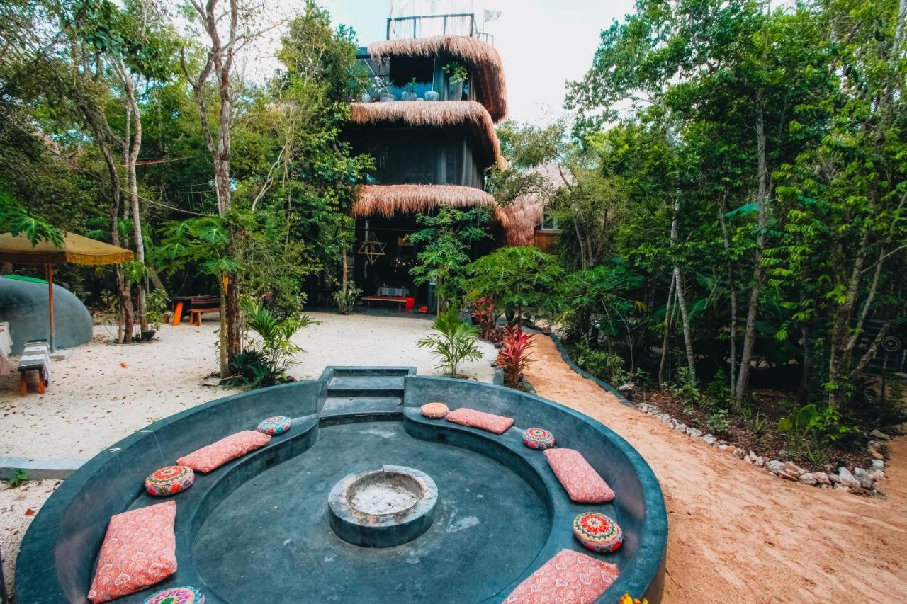 Casa Del Arbol At Villa Duendes Akumal Bagian luar foto